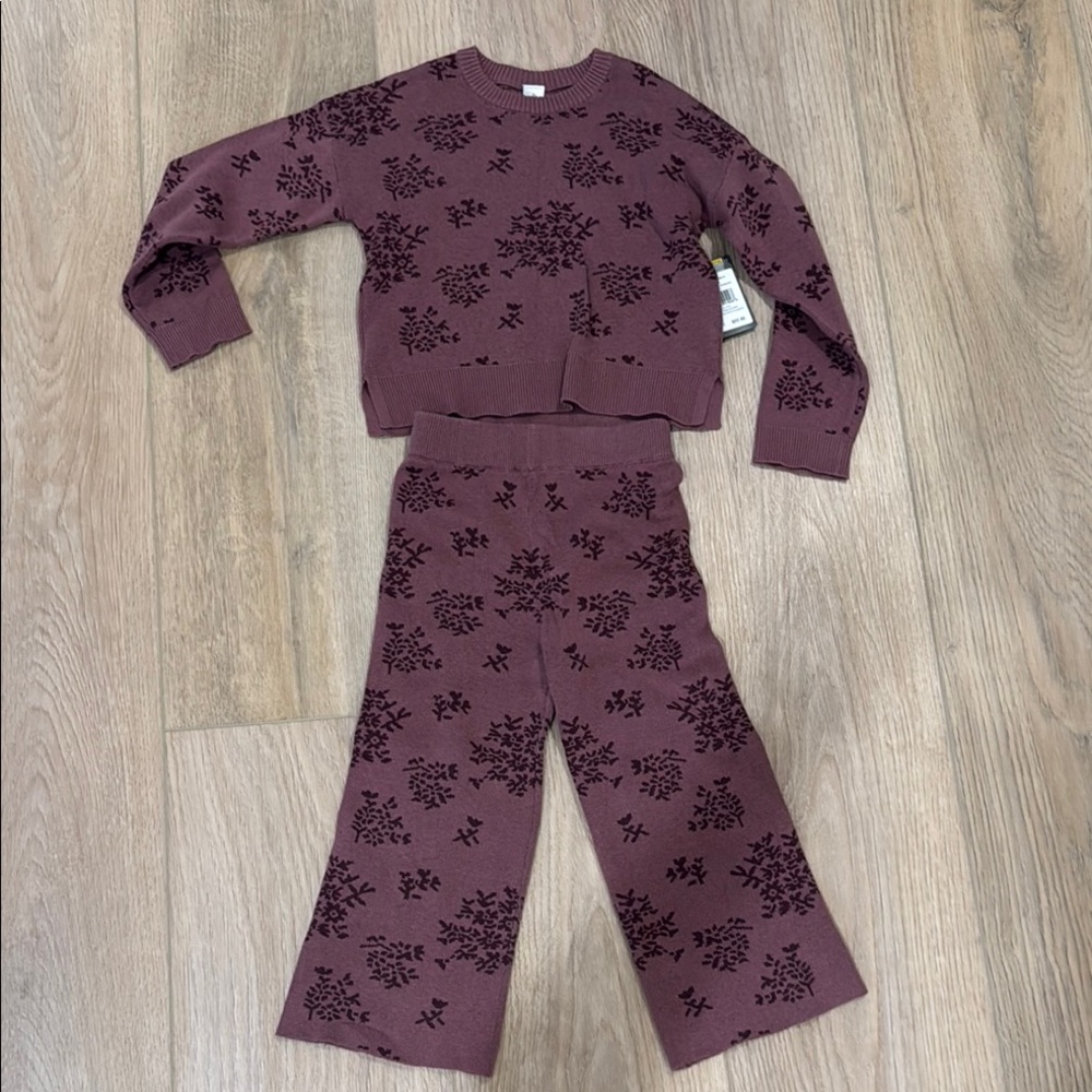 Kids Set in Purple Floral Design
